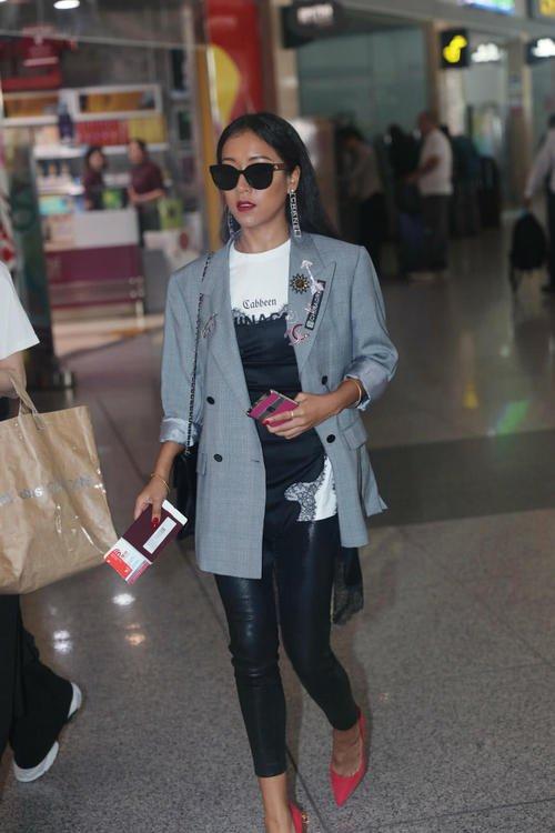 吉克隽逸穿长筒靴,吉克隽逸的穿搭