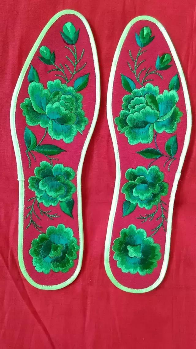 刺绣鞋垫图案大全详细图,惊艳绝伦刺绣鞋垫欣赏