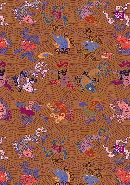 庄重华美的中国古典纹样,东方纹样图植物