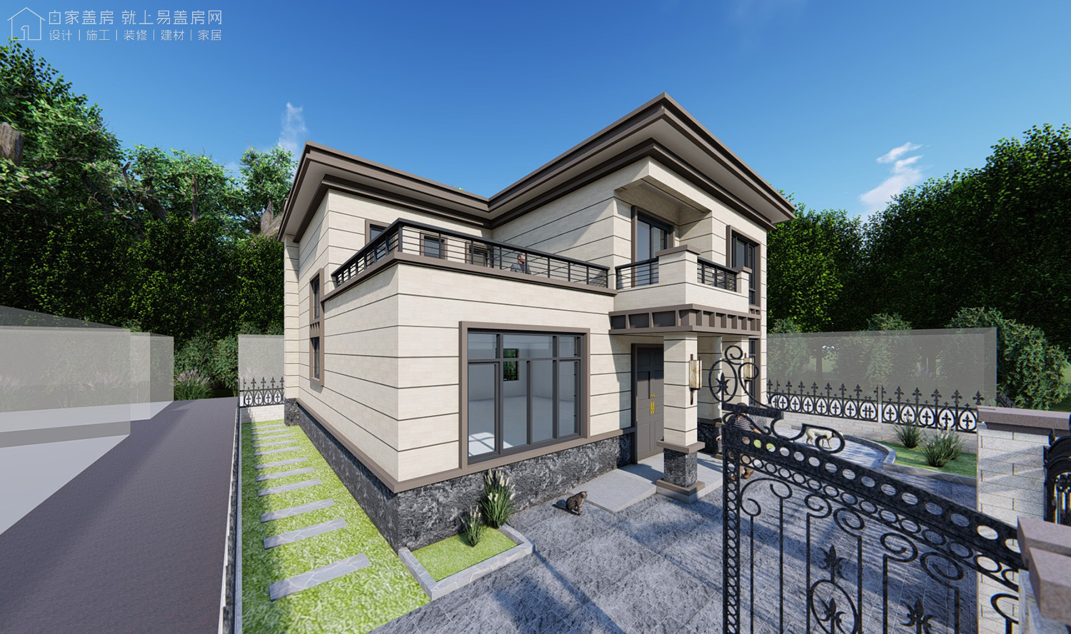 农村自建房二层小别墅400平价格,农村建房130平方左右两层小别墅