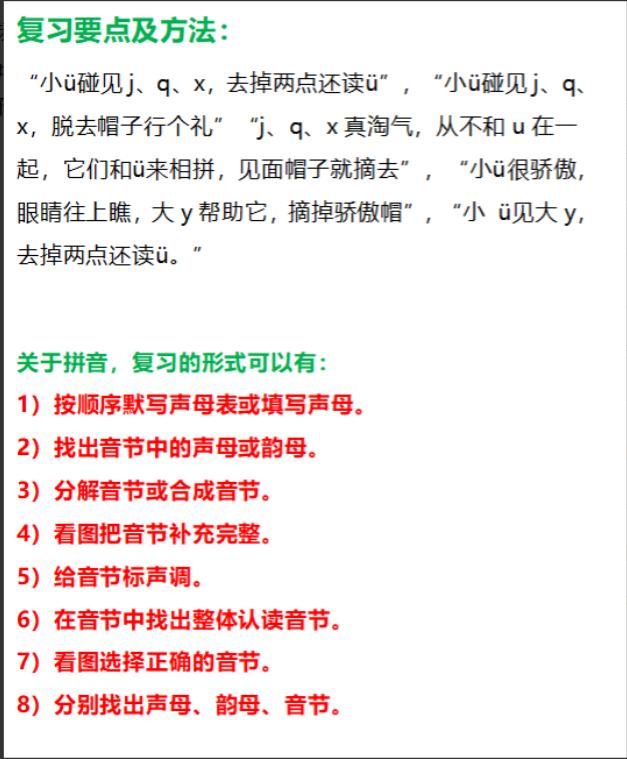 一年级汉语拼音9课拼读视频教程,小学一年级语文汉语拼音专项练习