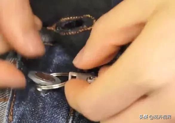 裤子拉链经常滑下来怎么用别针,裤子拉链老是滑下去怎么用皮筋