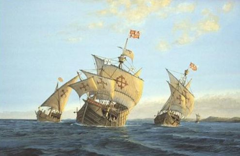 西葡两国为海上探索起争端，不靠谱信息误导哥伦布，绝望行驶70天