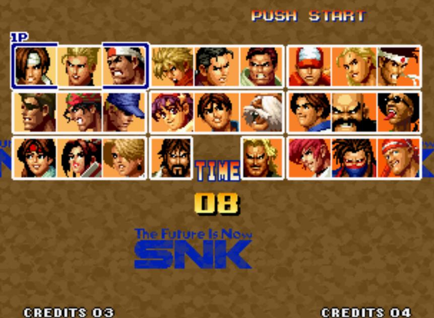 街机游戏机所有拳皇隐藏角色,街机游戏拳皇全明星