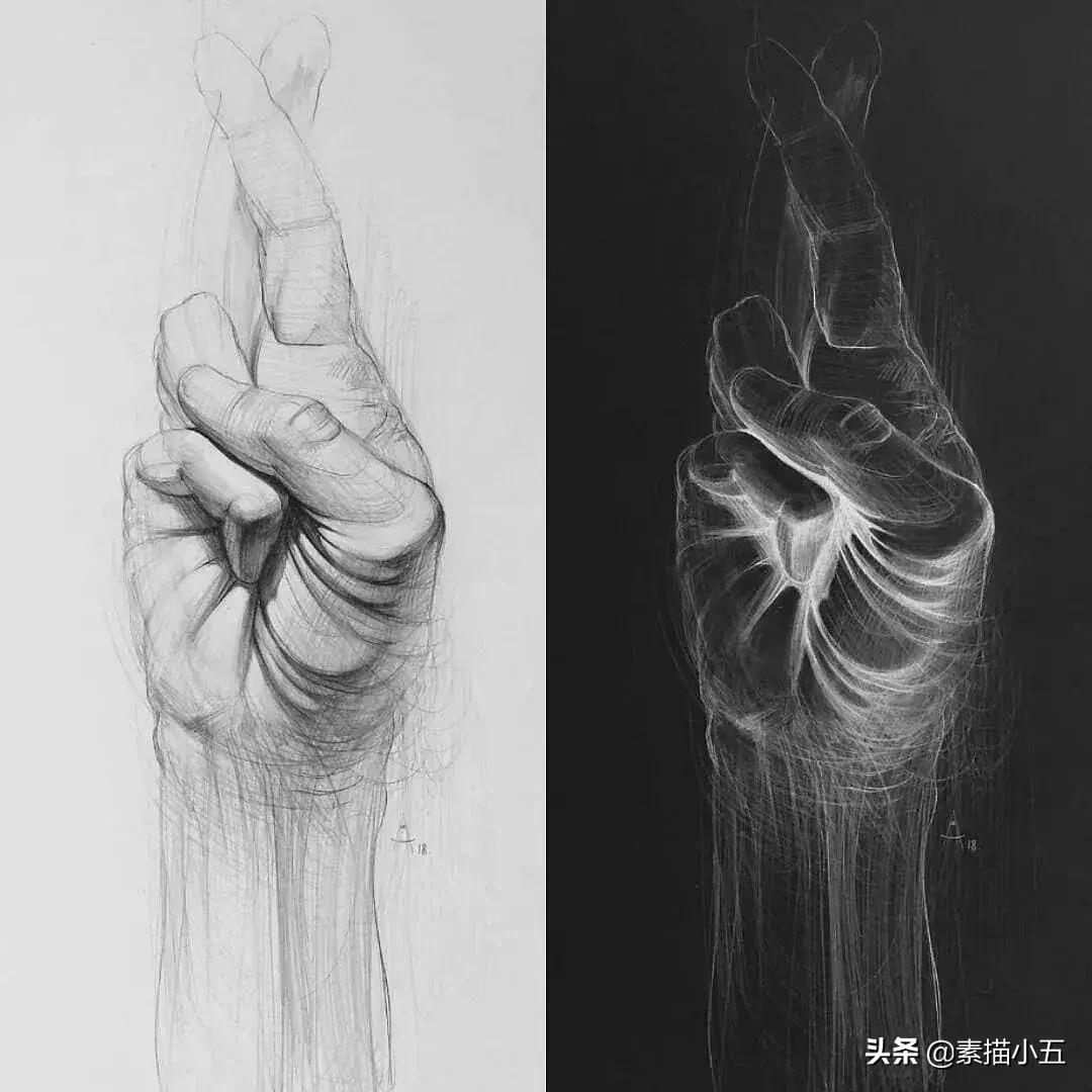 他画的素描无与伦比,他画的画栩栩如生让人拍案叫绝