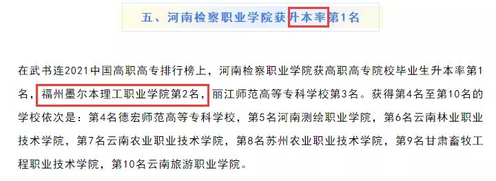 2022福州墨尔本理工学院分数,福州墨尔本理工职业学校升本率