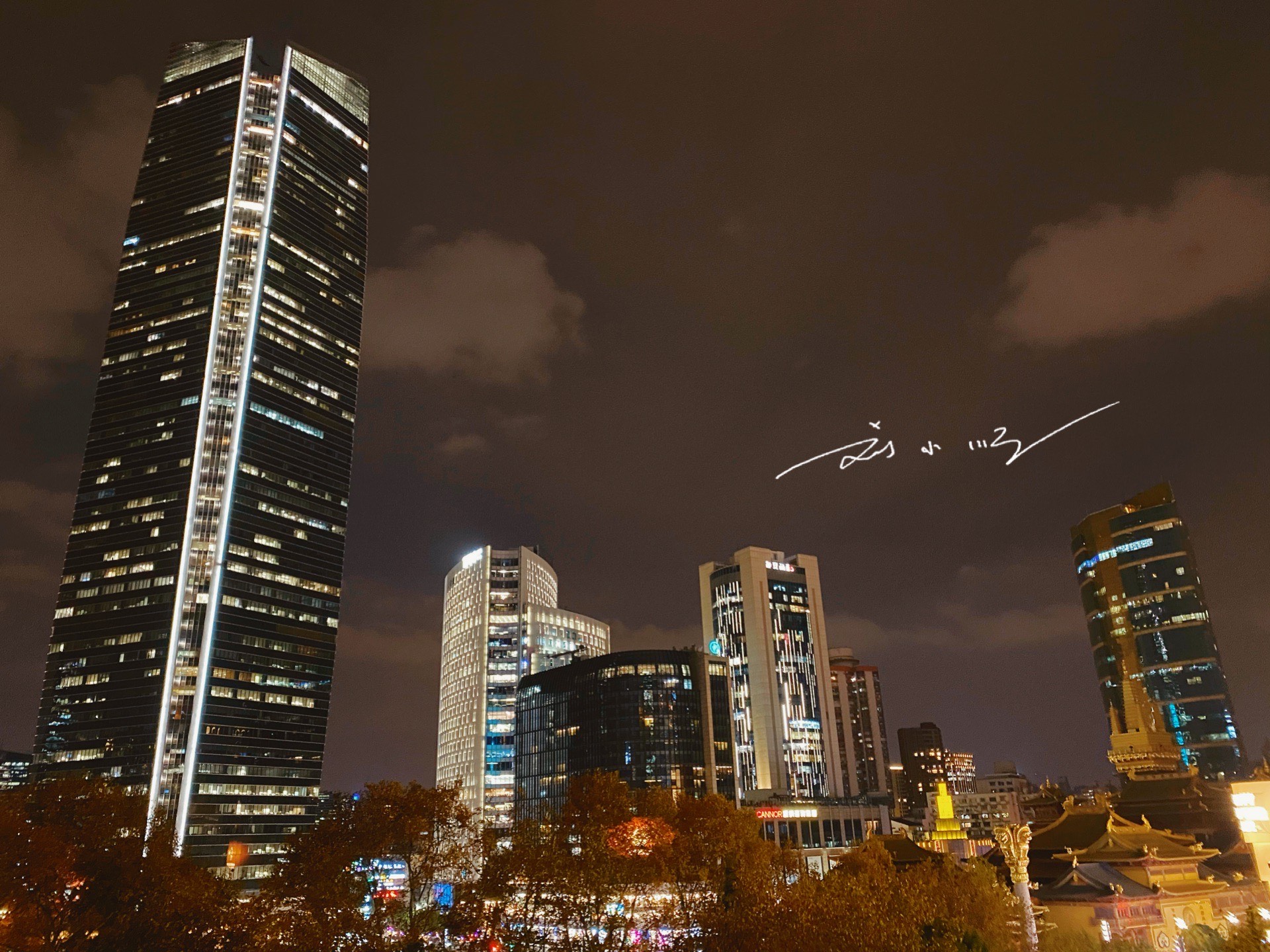 上海静安寺夜景游玩,上海静安寺夜景视频