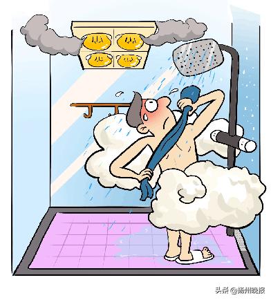 扬州人天冷洗澡,洗澡的时候浴霸突然起火了