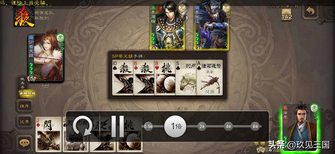 三国杀sp蔡文姬技能介绍,三国杀普通蔡文姬能用两张牌嘛