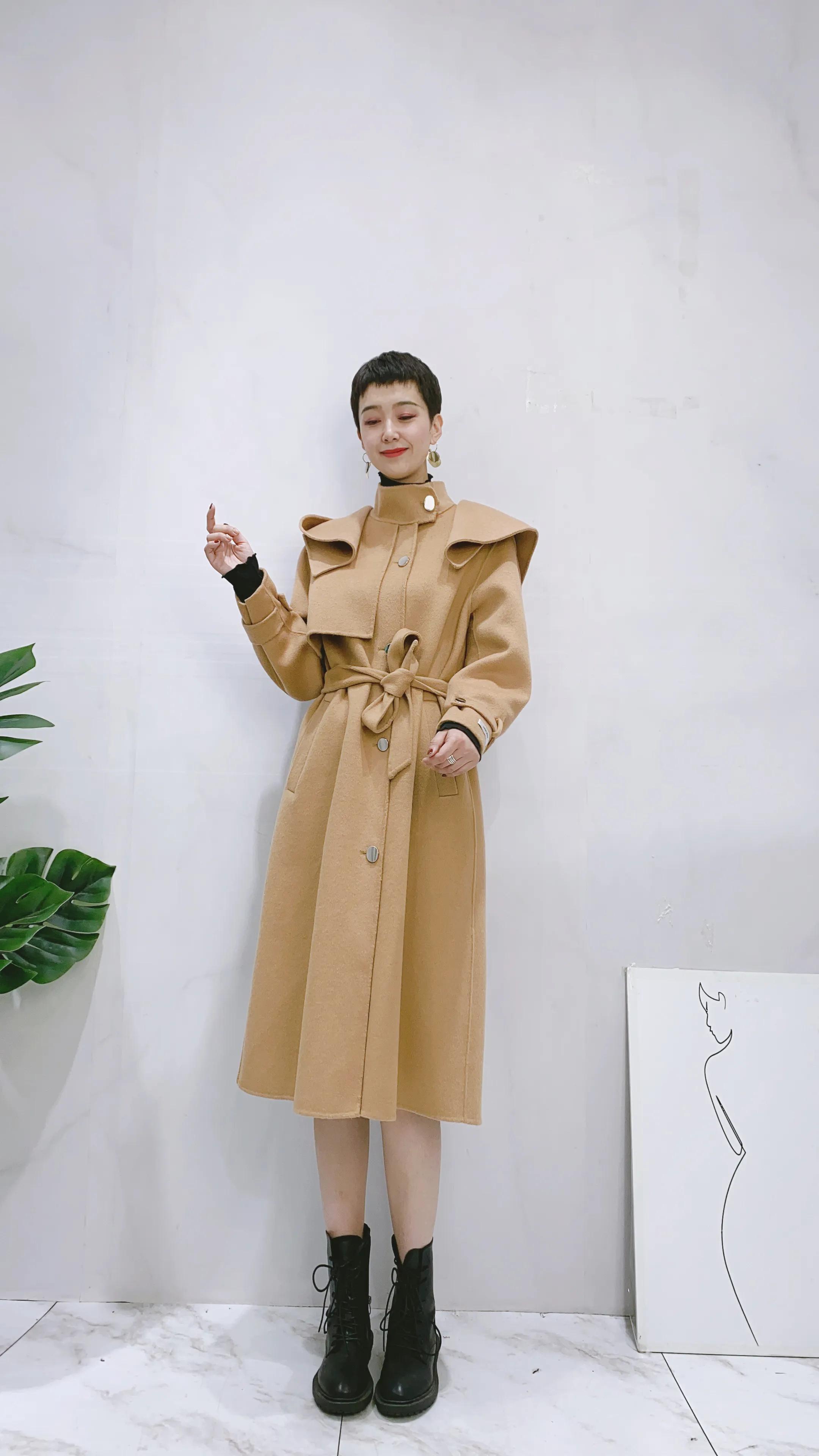 男士秋冬高档羊毛大衣,可拆卸羽绒服羊毛大衣男