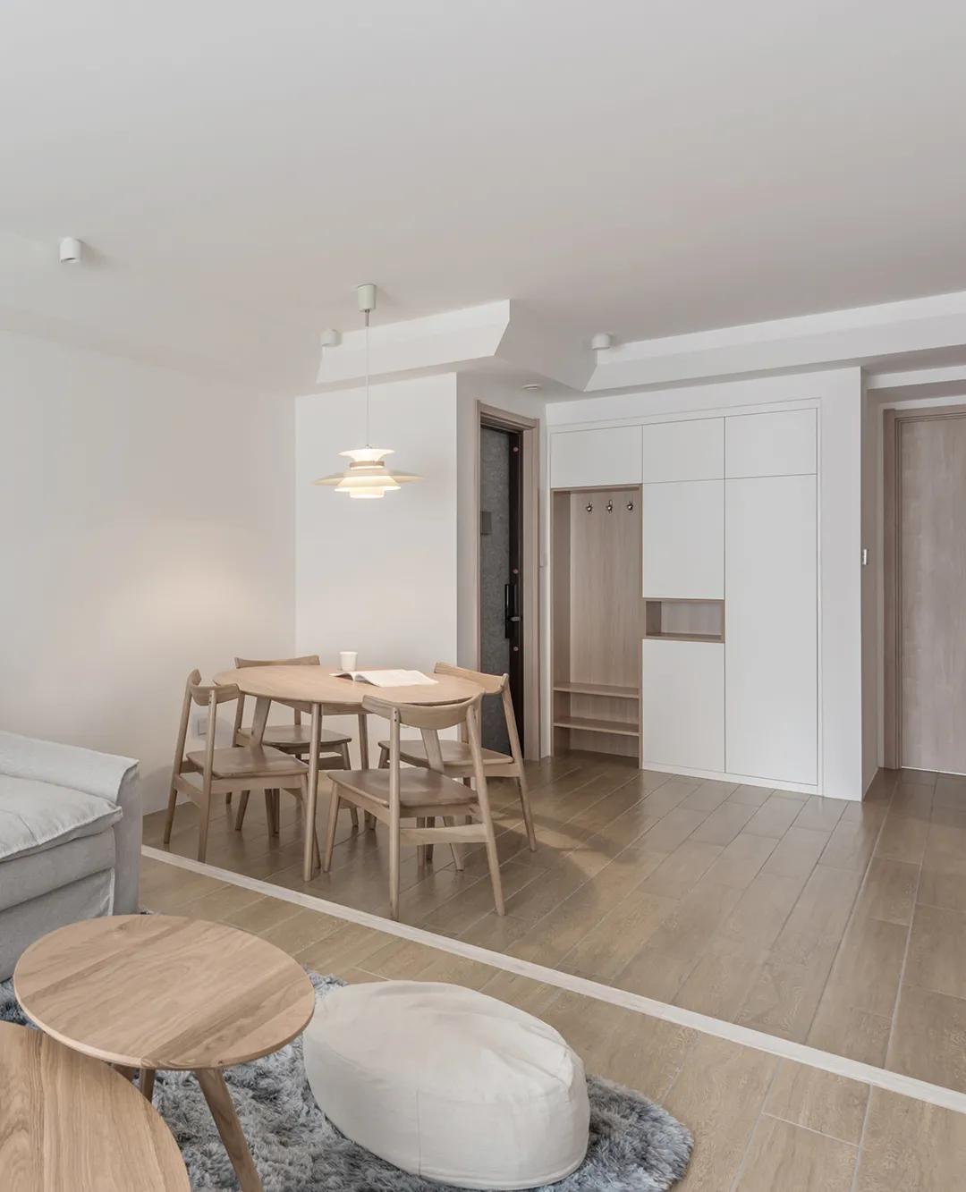 中式风格的精装房改轻奢,精装房微改极简原木风