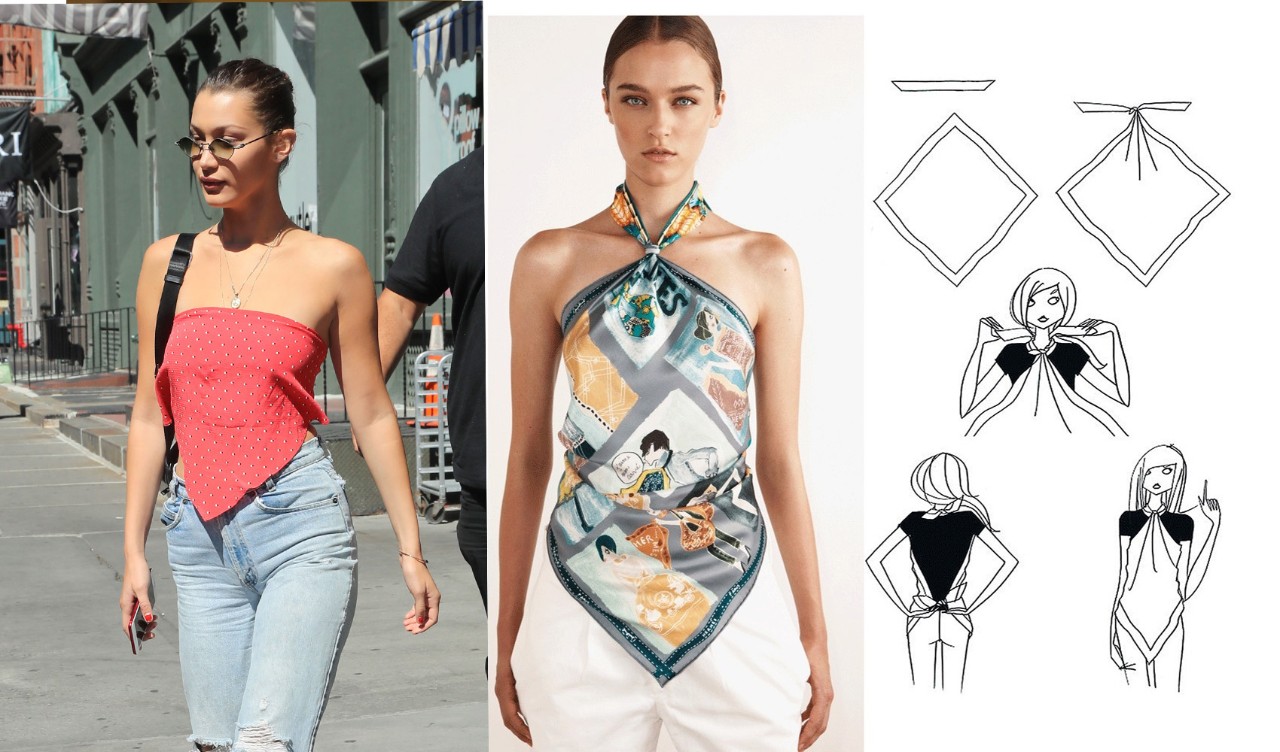 一条丝巾有多种搭配方法,丝巾的十种搭法