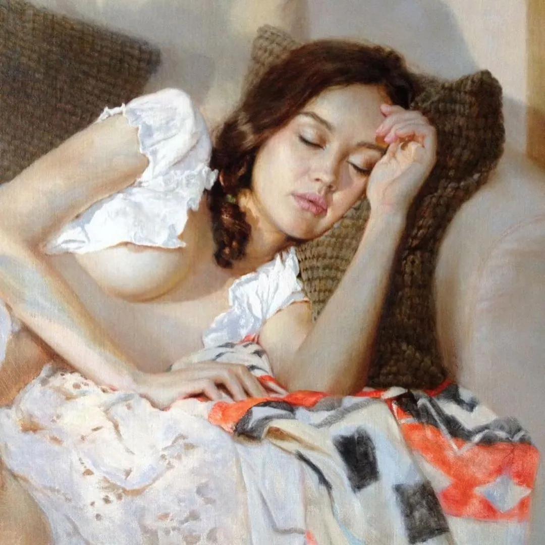 俄罗斯的女画家画的唯美油画,俄罗斯女画家油画视频