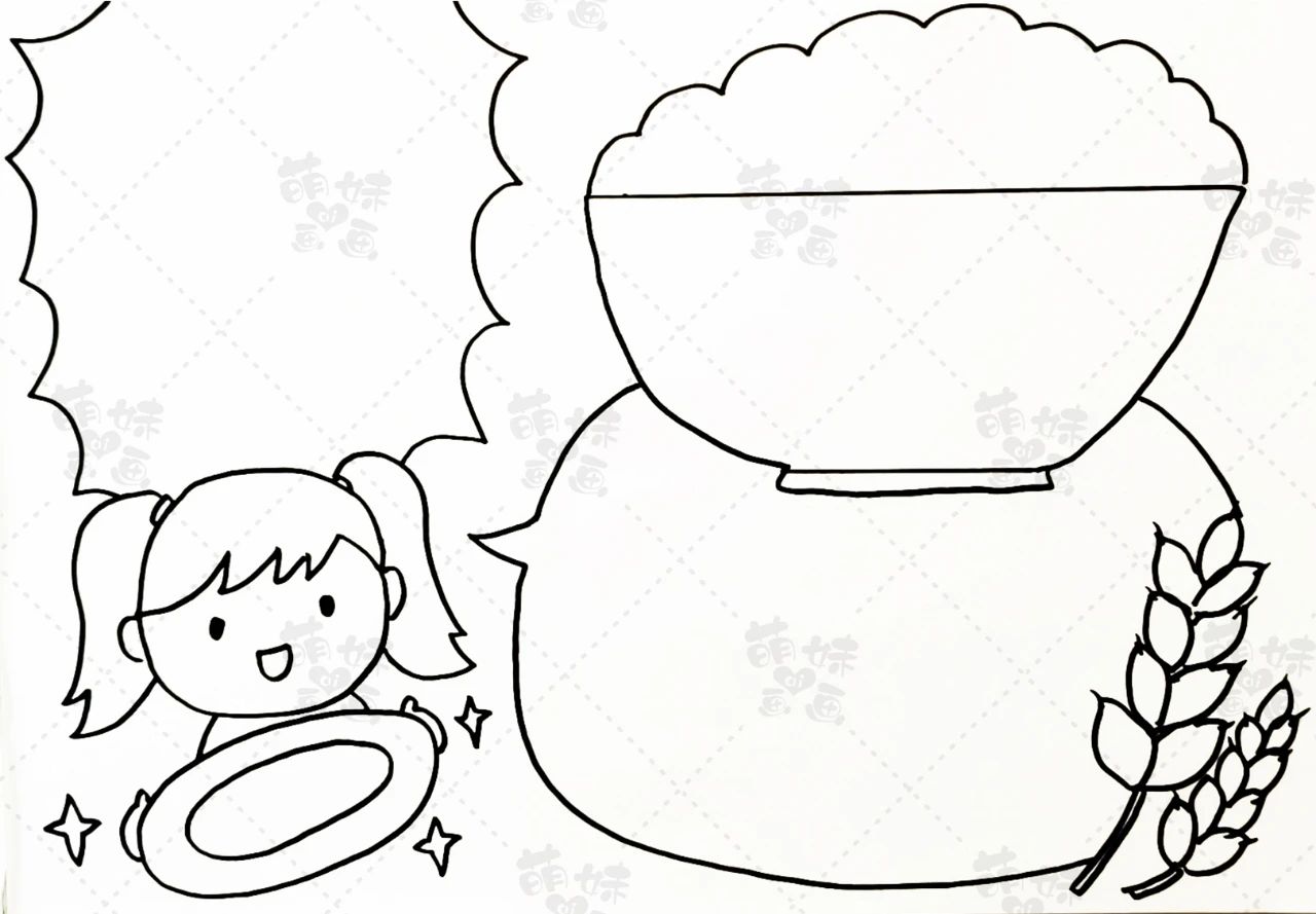 关于光盘行动的手抄报简单又漂亮,光盘行动勤俭节约从我做起手抄报