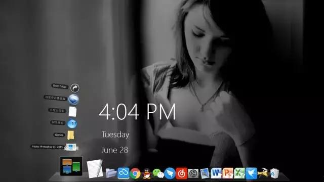 win10变mac桌面,让win10系统变得炫酷