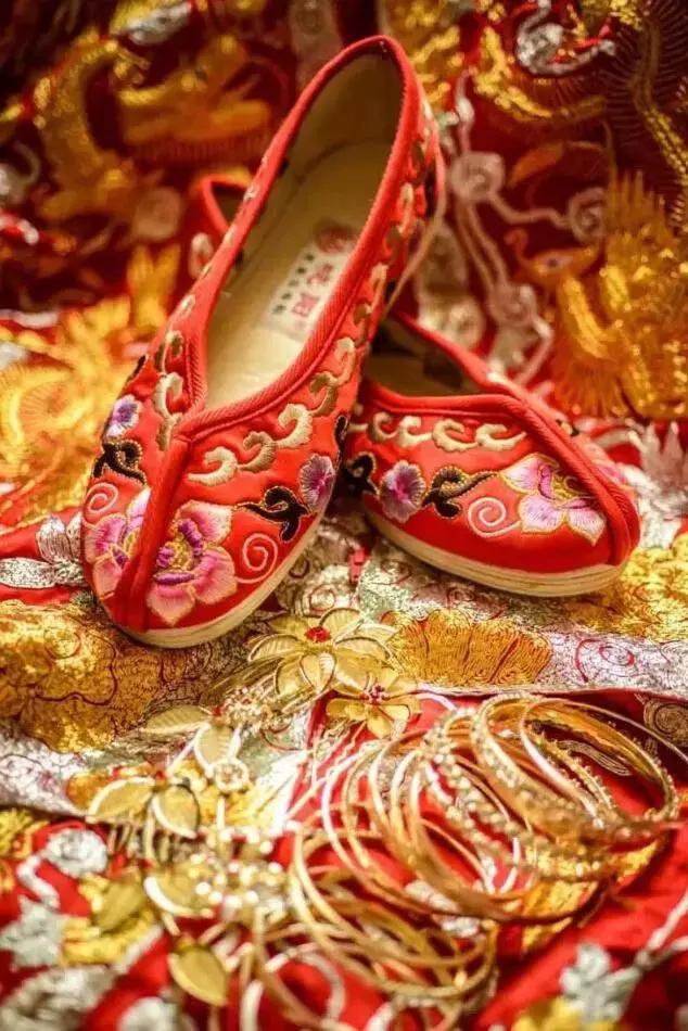 中国风纯手工绣花鞋,传统绣花鞋手工
