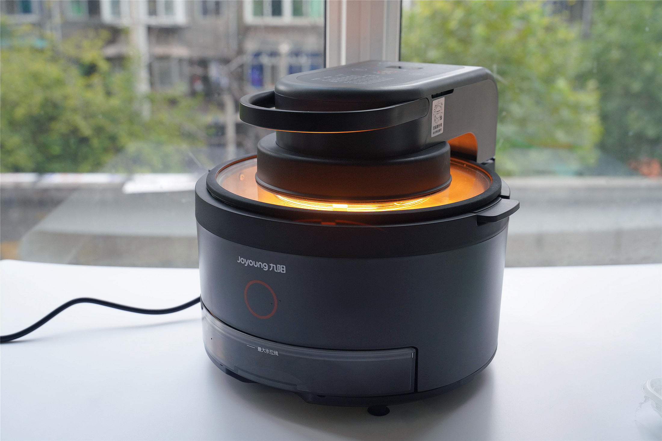 九阳蒸烤箱空气炸锅一体,九阳蒸烤炸一体空气炸锅使用