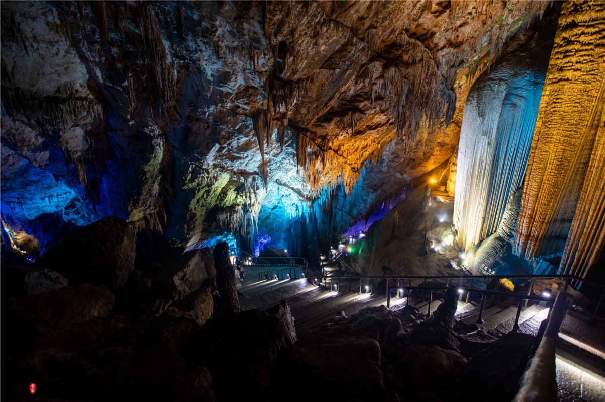 芙蓉洞溶洞景观,溶洞武隆