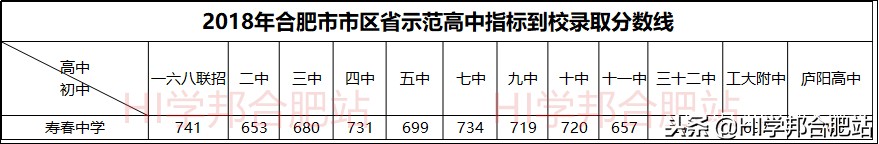 合肥小升初多少分可以进寿春中学,合肥南国寿春2019年中考成绩