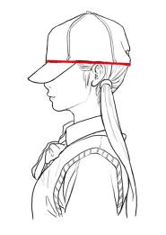 画帽子教程鸭嘴帽,DIY棒球帽怎么画最简单