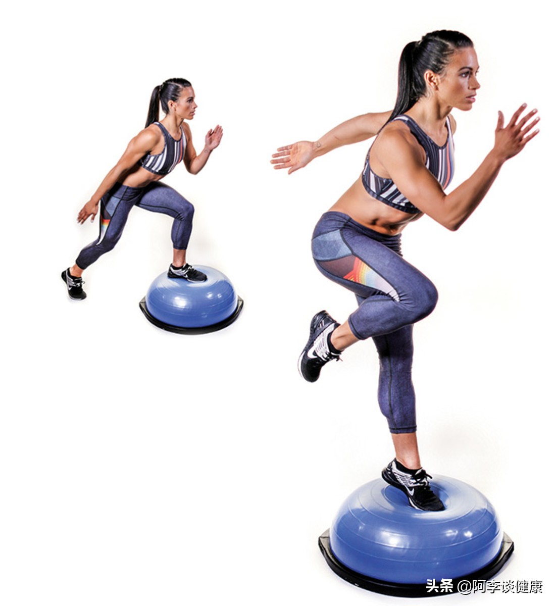 平衡半球体适能训练,波速球稳定性练习