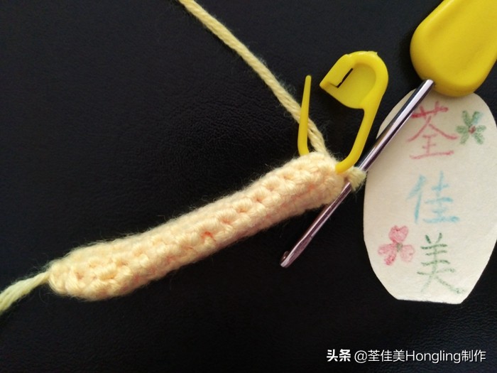 马蹄莲花的钩织教程,马蹄莲宽叶子的钩织教程