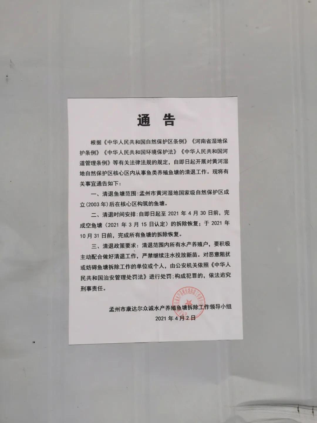 中央督察组一来就组织清退？千亩鱼塘“藏身”河南黄河湿地保护区核心区长达8年
