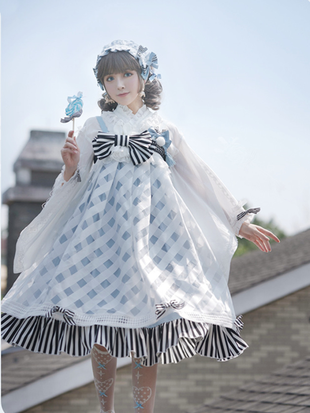 适合夏天穿的日常轻lo裙优雅,爱丽丝lo裙穿搭