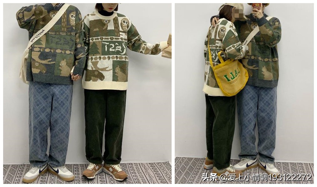 今年流行的情侣款毛衣,情侣本命年红色毛衣