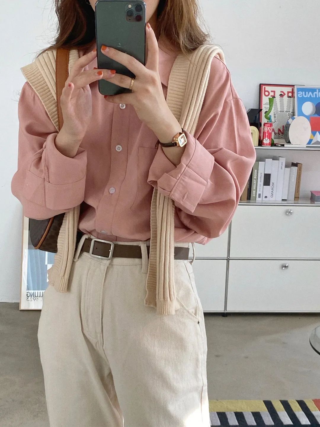 韩系慵懒日常穿搭,自带高级滤镜穿搭