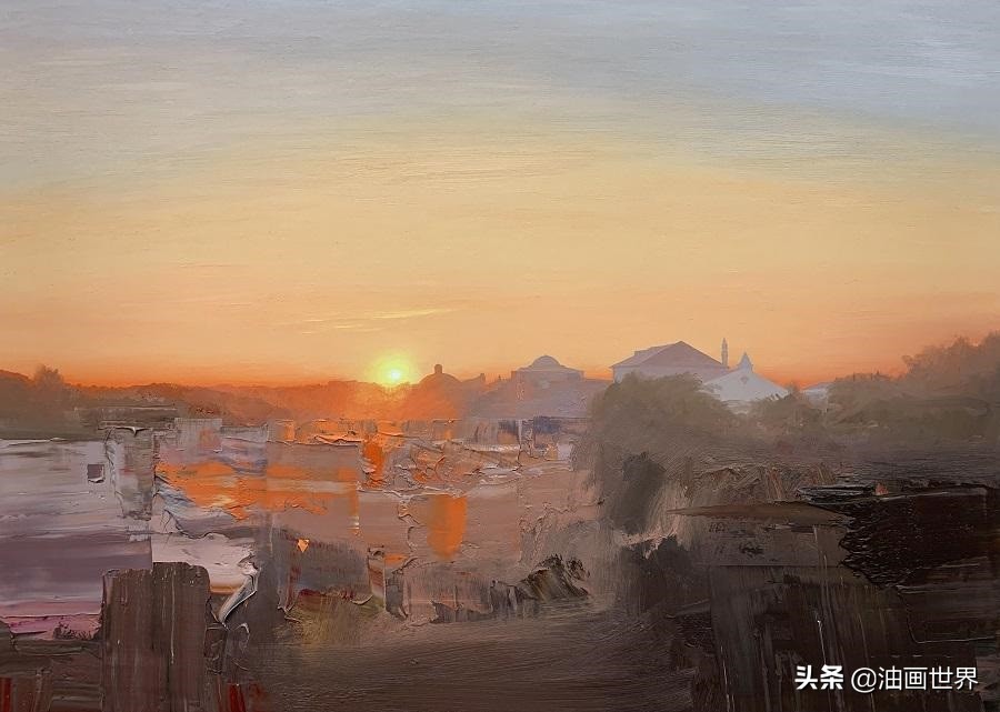 美国印象派画家沃利斯的风景油画,谢尔盖巴索夫风景油画