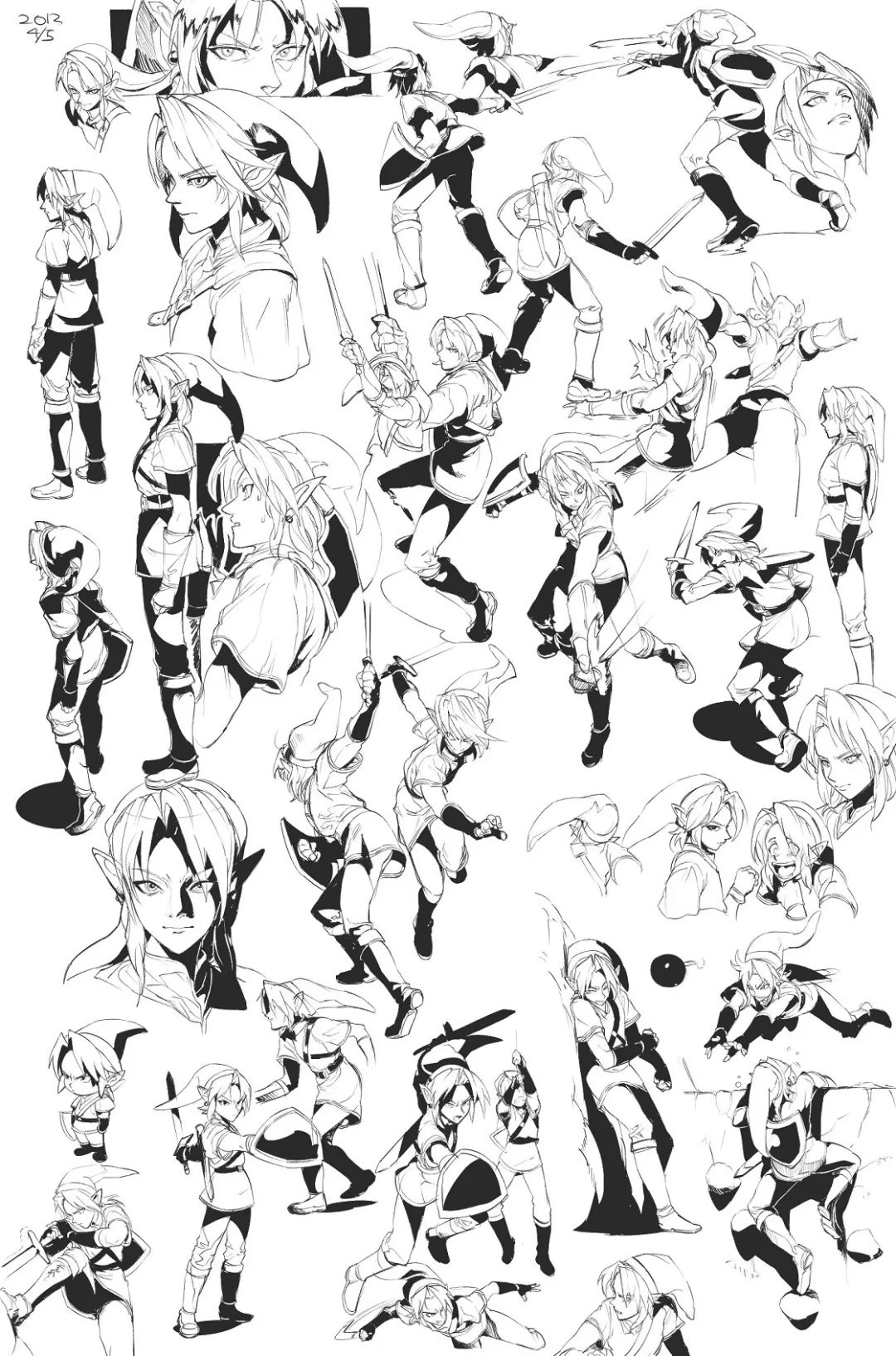 人体动态参考图,人体动态练习图