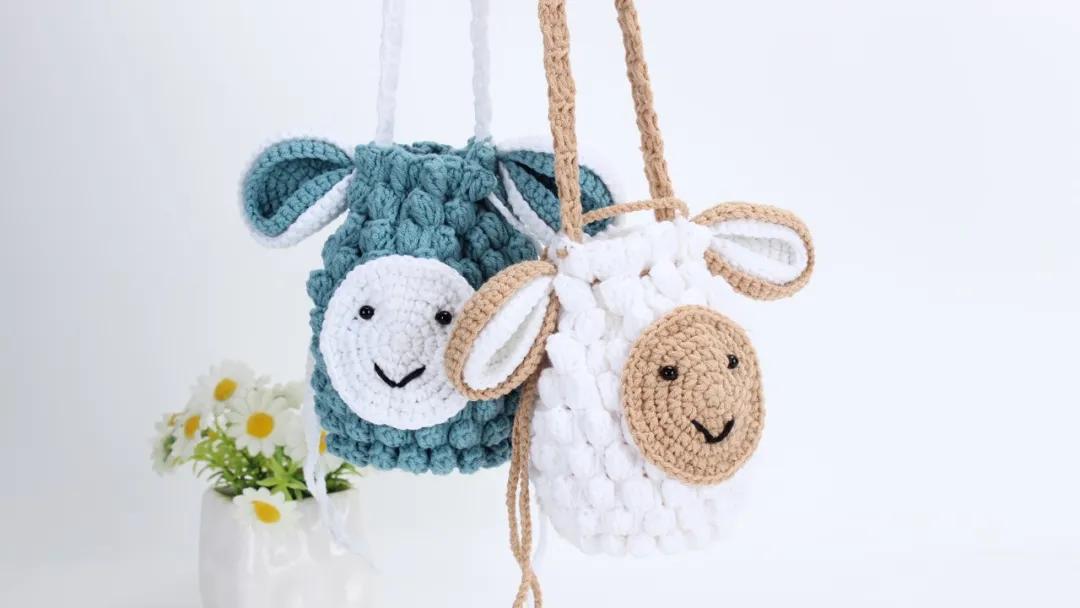 小绵羊收纳袋,小绵羊束口包教程