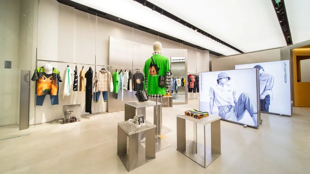 gxg品牌形象陈列,gxg旗下潮牌