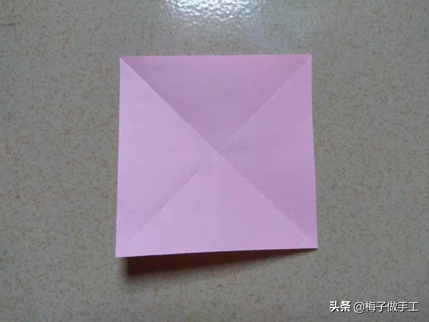 儿童手工折纸教程平底鞋,儿童手工折纸折鞋子