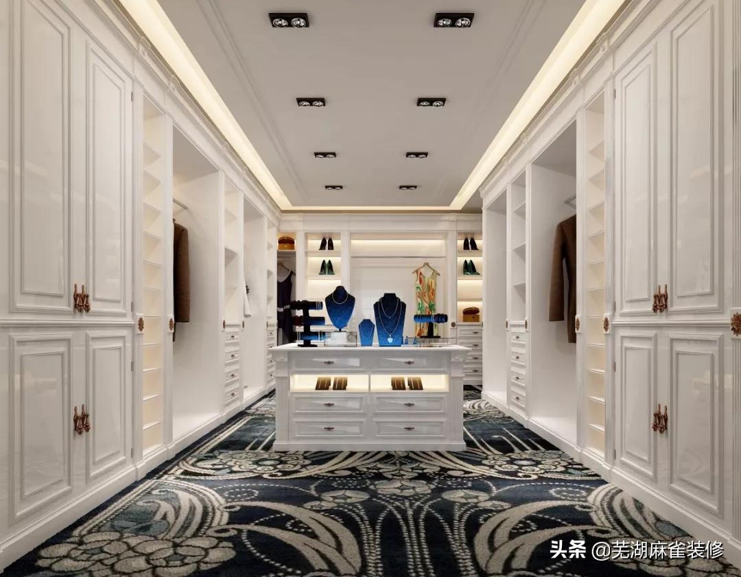 芜湖麻雀装饰30套案例告诉你，衣帽间怎么设计最好用
