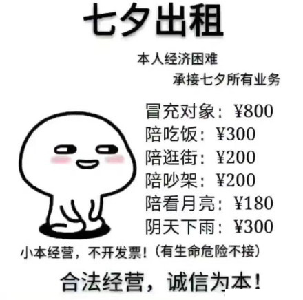 七夕表情包免费拿,七夕租自己表情包