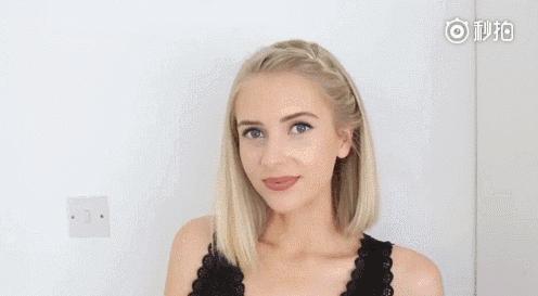 女童编发中短发,短发编发的教程