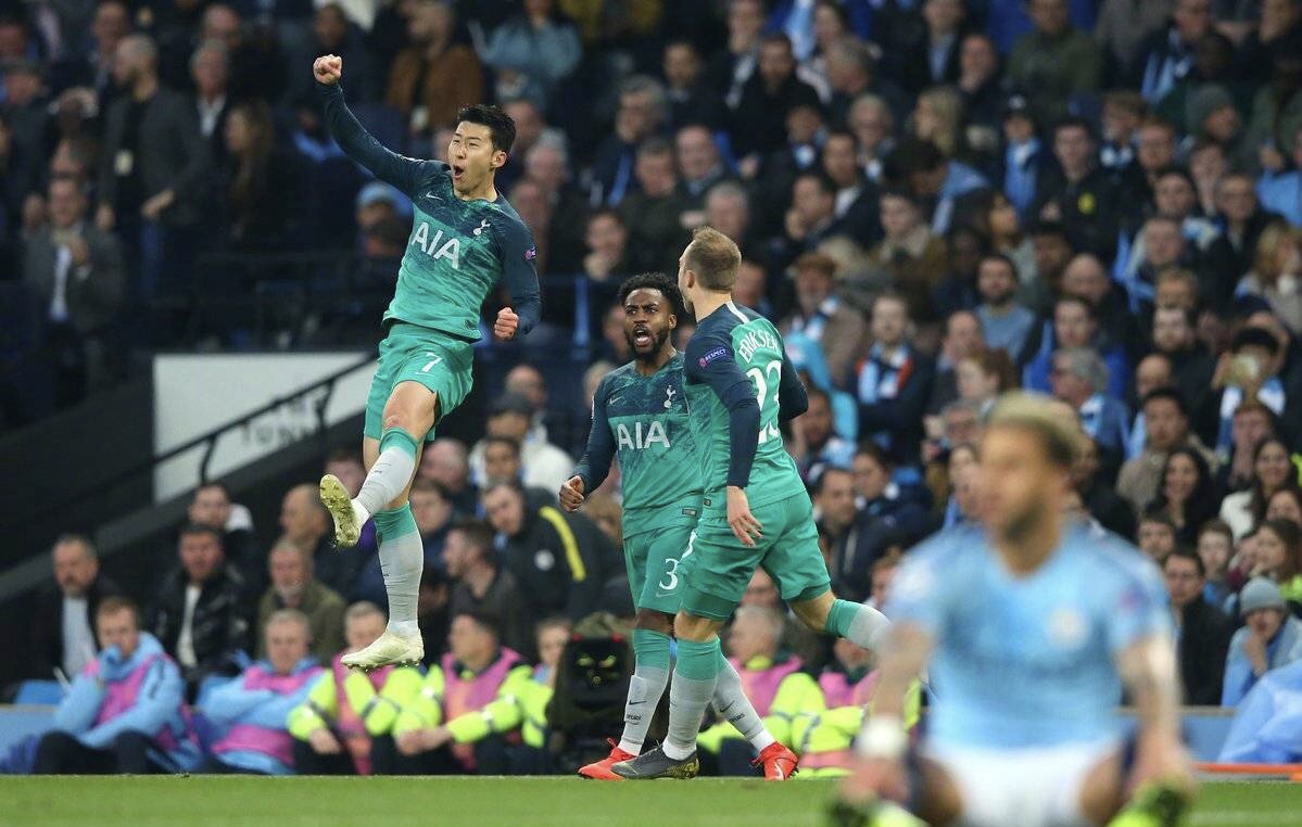 欧冠热刺对阿贾克斯詹俊全场集锦,欧冠孙兴慜进球