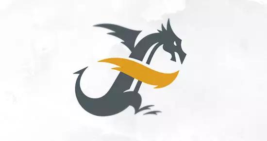 以龙为元素的logo图片,龙logo极简设计