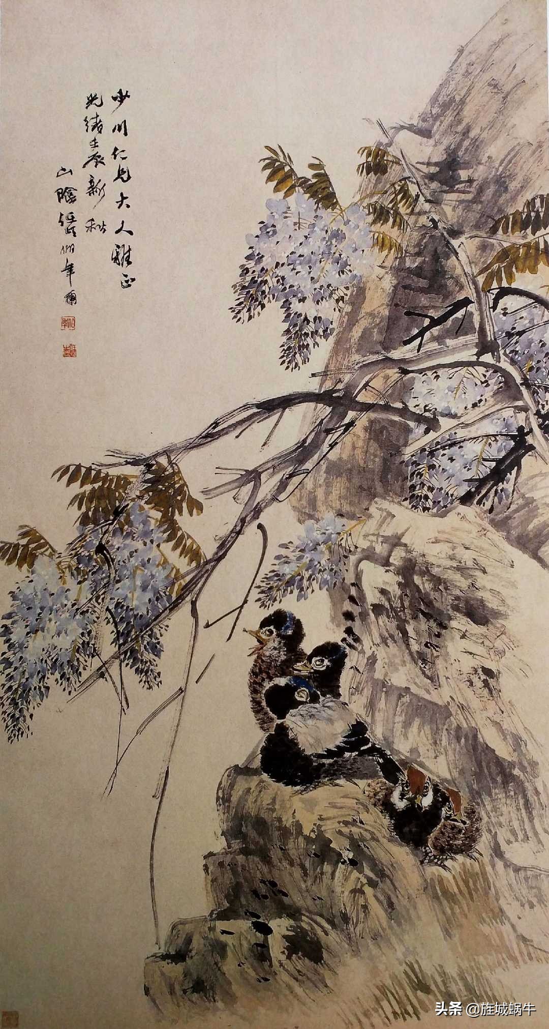 他以笔墨捕捉迎风腾飞的鸟雀、轻灵鲜活的花蕾