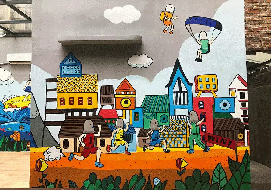 手绘墙绘必看,简单手绘墙绘