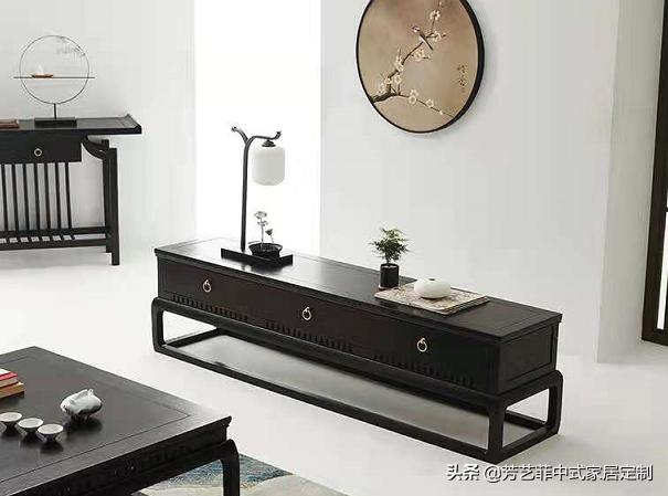 新中式家具客厅布置,新中式家具打柜子效果图