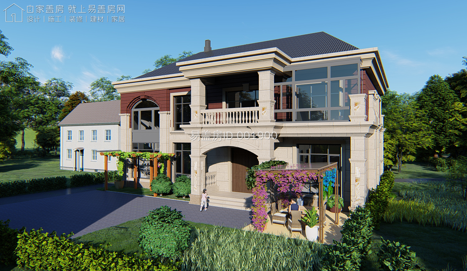 河北邯郸农村双拼二层别墅,邯郸农村二层半别墅设计图