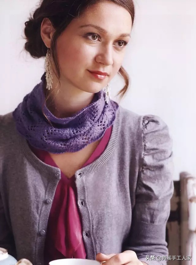 回收库存围脖,棒针真丝羊毛围巾披肩