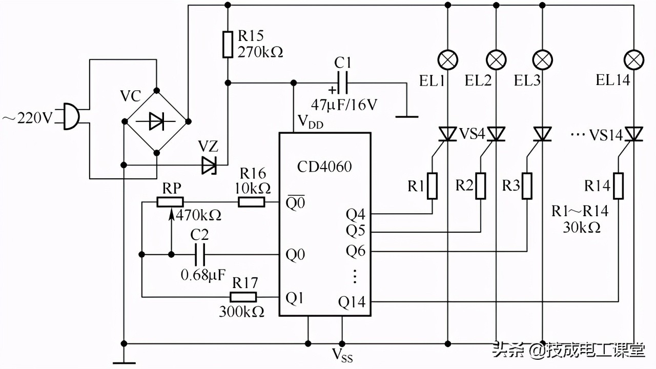 照明三个开关控制一个灯电路图,照明遥控开关的原理图