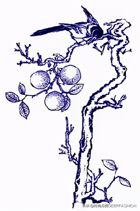 中国传统纹样“之”青花纹样