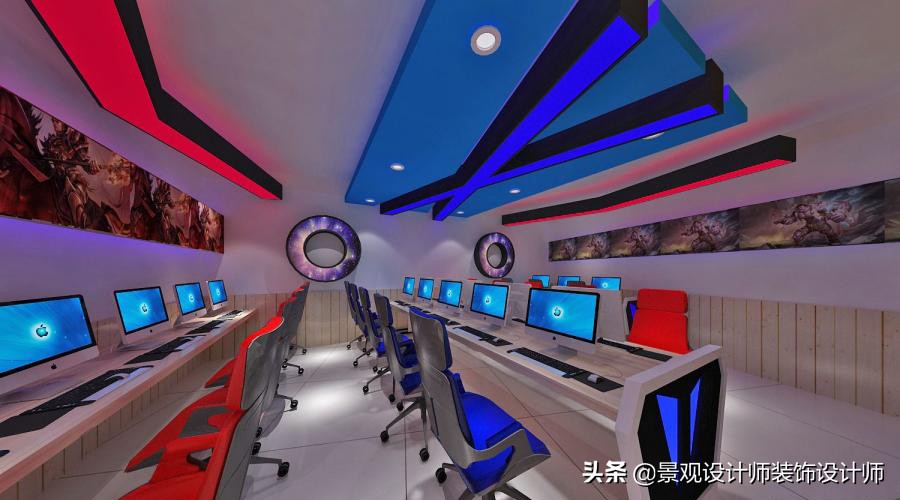 网咖设计效果图,网咖设计图哪找