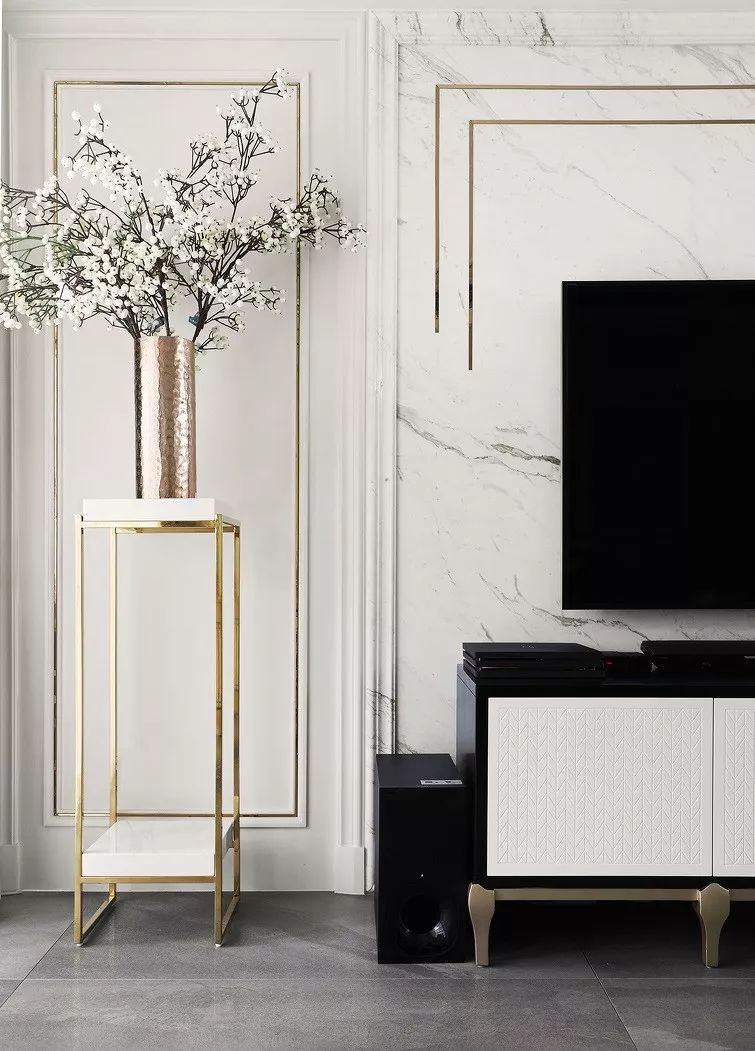 法式轻奢装修140平方横厅,145平法式轻奢风设计