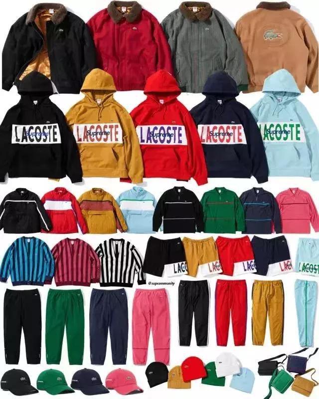 supremelacoste联名包,supreme联名bbr卫衣
